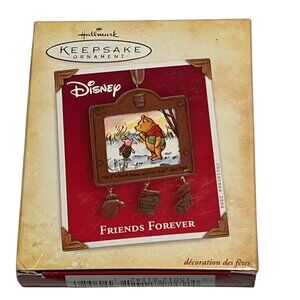 Disney Hallmark Keepsake Ornament "Friends Forever" Pooh & Piglet Christmas Déco